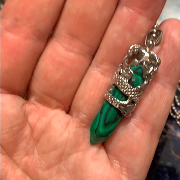 SALE!! Pendulum necklace with dragon detail NWOT - Picture 5 of 5